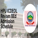 HPU ICDEOL Revises BEd Admission Schedule